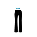 H3G-2021-University of Arkansas-Zeta Tau Alpha-FOLD OVER FLARED PANTS (BLACK)