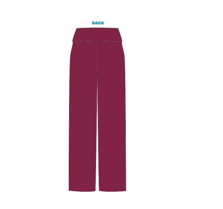 H3G-2507-Kent State University-Alpha Xi Delta-FOLD OVER WIDE LEG PANTS