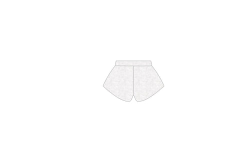 H3G-0566-Bucknell University-Kappa Kappa Gamma-Grey Booty Shorts