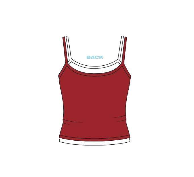 H3G-2039-Creighton University-Alpha phi-Double Strappy Tank