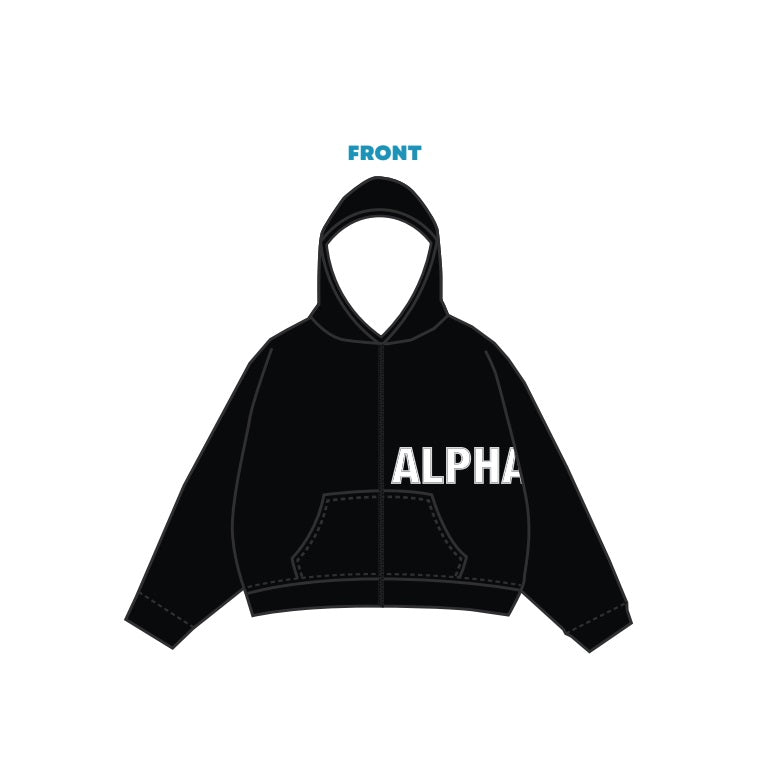 H3G-1388 - Quinnipiac University - Alpha Chi Omega Hoodie