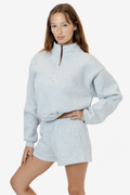 Los Angeles Apparel - Heavy Fleece Cropped Half-Zip Pullover - HF-326