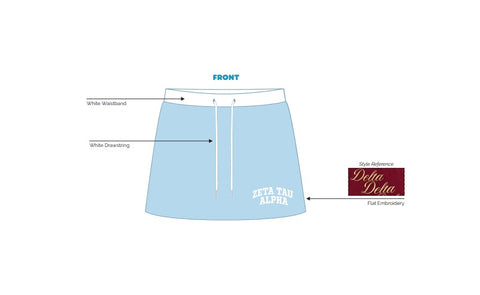 H3G-1139-Central Michigan University -Zeta Tau Alpha-MINI SKIRT