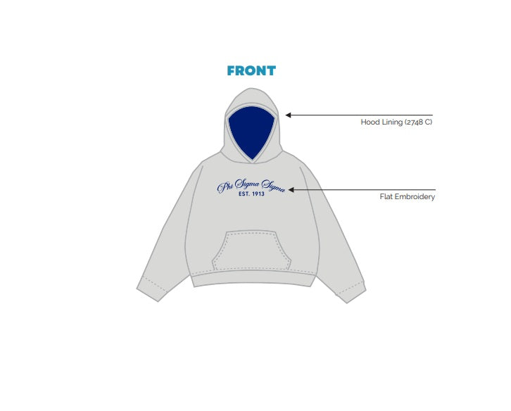 H3G-2674-McDaniel College-Phi Sigma Sigma-HOODIE