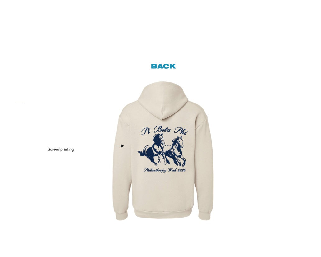 H3G-1852-University of north Texas-Pi Beta-BASIC HOODIE