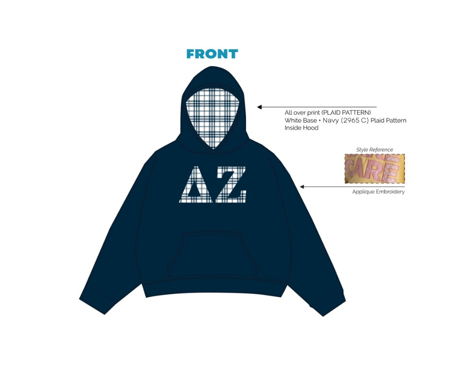 H3G-1864-Sacred Heart University-Delta Zeta-HOODIE