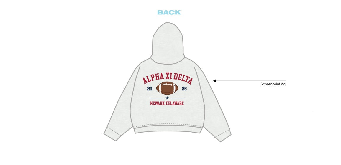 H3G-1830-Cameron Cashdollar-University of Delaware-Alpha Xi Delta-STANDARD HOODIE