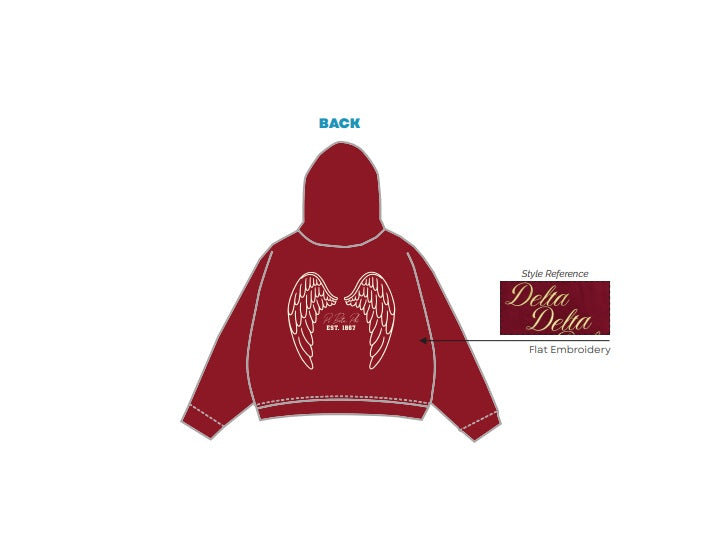 H3G-2612-College of William & Mary-Pi Beta Phi-HOODIE