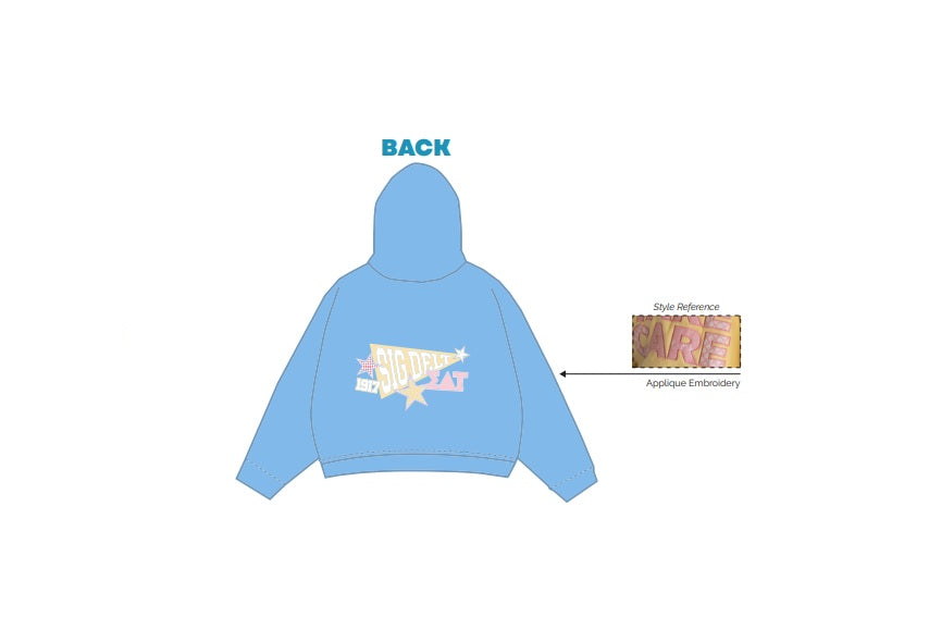 H3G-1169-Kent State University-Sigma Delta Tau-Hoodie