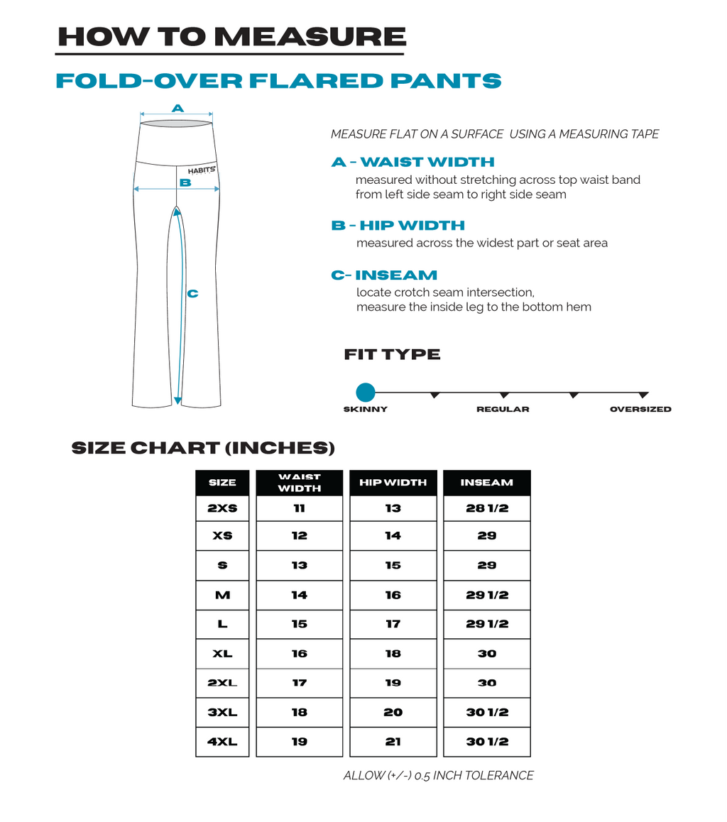H3G-2021-University of Arkansas-Zeta Tau Alpha-FOLD OVER FLARED PANTS (BLACK)