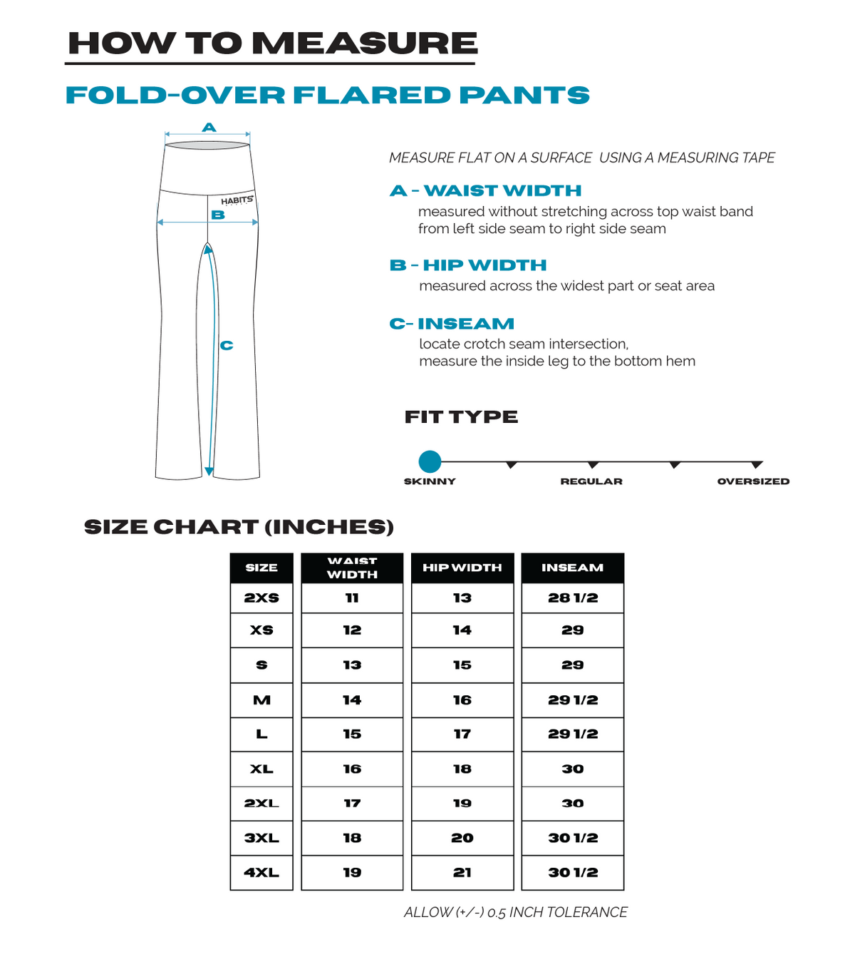 H3G-2021-University of Arkansas-Zeta Tau Alpha-FOLD OVER FLARED PANTS (BLACK)