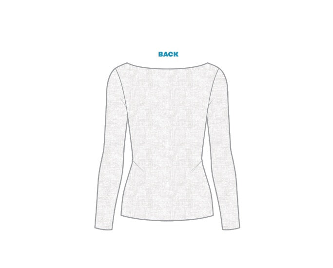 H3G-2039-Creighton University-Alpha phi-BOAT NECK LONG SLEEVE TEE