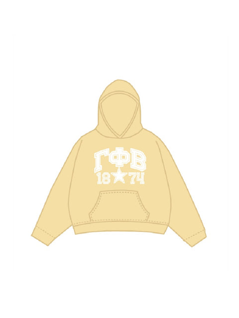 HG-0725 - Gamma Phi Beta - University of Michigan Yellow Hoodie