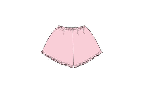 H3G-1020-University of Alabama-Gamma Phi Beta-PAJAMA SHORTS / LETTUCE HEM