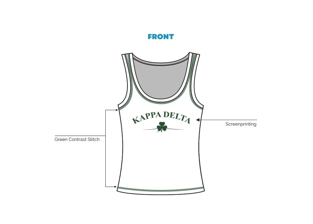 H3G-1361-George Washington University-Kappa Delta-Low Scoop Neck Tank