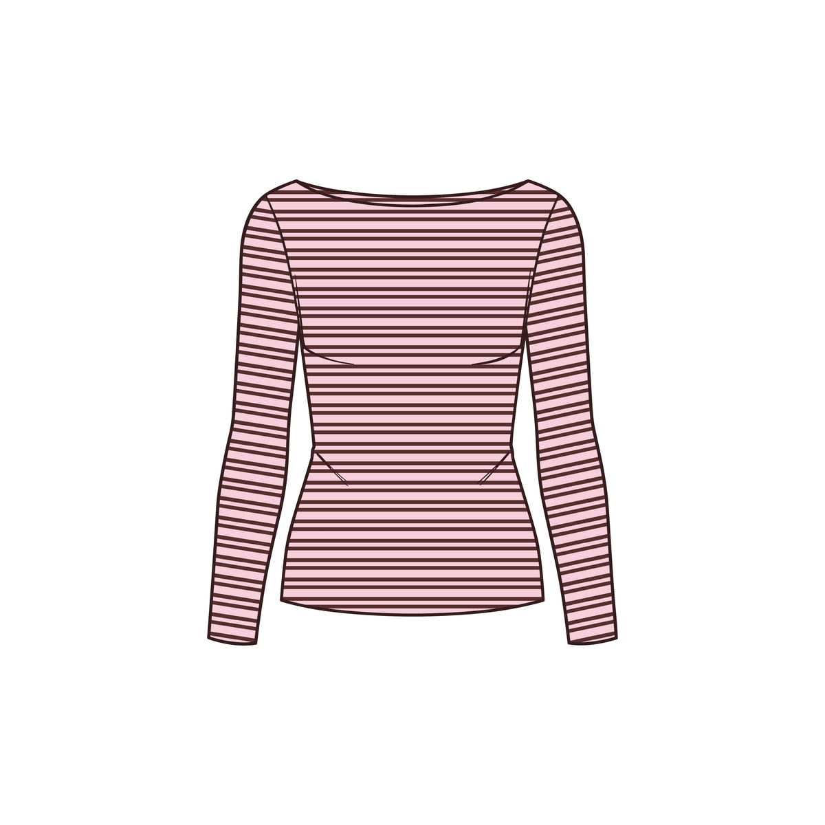 LS Boatneck Tee and Foldover Pants - 1