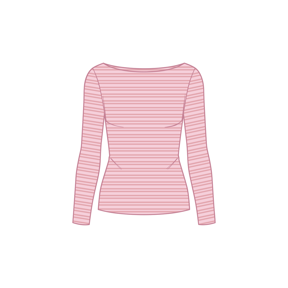 LS Boatneck Tee and Foldover Pants - 2