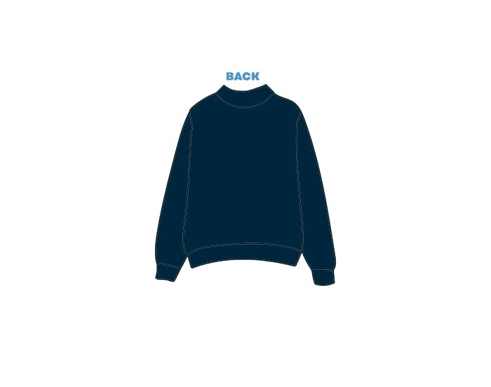 H3G-2393-Coastal Carolina University-Phi Sigma Sigma-Mockneck Sweatshirt
