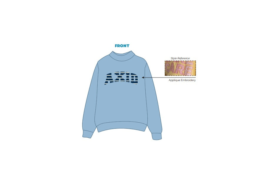 H3G-2702-Miami Ohio University-Alpha Xi Delta-MOCKNECK SWEATSHIRT