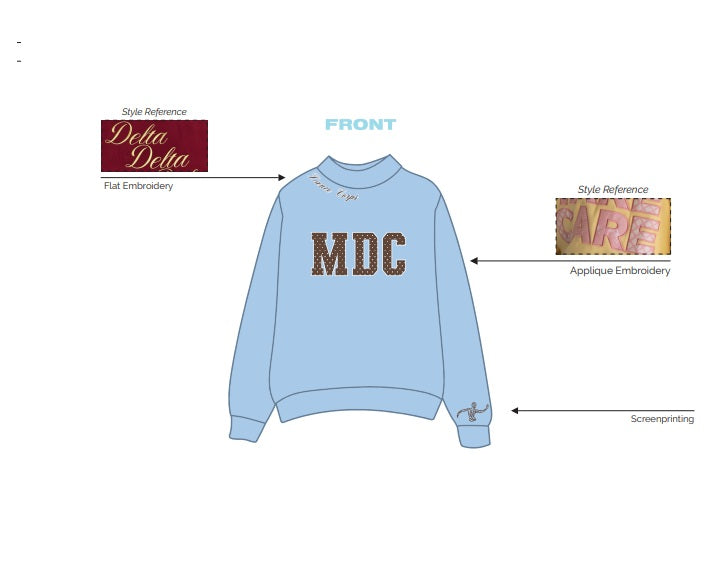 H3G-2680-Miami Ohio University-Miami Dance Corps-MOCKNECK SWEATSHIRT
