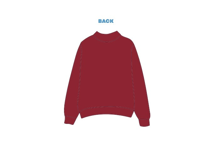 H3G-2613-Iowa State University-Alpha Delta Pi-Mockneck Sweatshirt