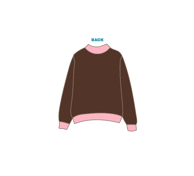 H3G-2886-University of Kentucky-Delta zeta-MOCKNECK SWEATSHIRT