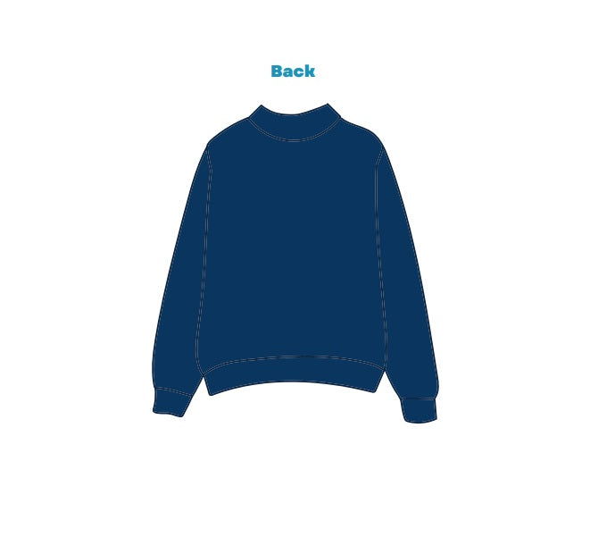 H3G-2372-Bryant University-AOII-Mockneck Sweatshirt