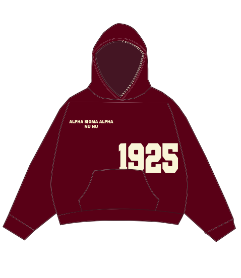 Drexel University - Alpha Sigma Alpha Nu Nu Red Hoodie