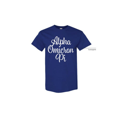 HG-1725 - University of Louisiana at Lafayette - Alpha Omicron Pi-T-Shirt