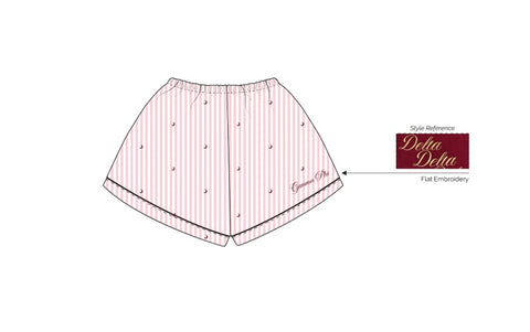H3G-1020-University of Alabama-Gamma Phi Beta-PAJAMA SHORTS