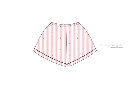 H3G-1020-University of Alabama-Gamma Phi Beta-PAJAMA SHORTS