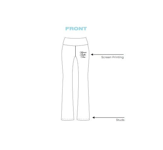 H3G-2922-University of Miami-Sigma Delta Tau-Flared Sweatpants