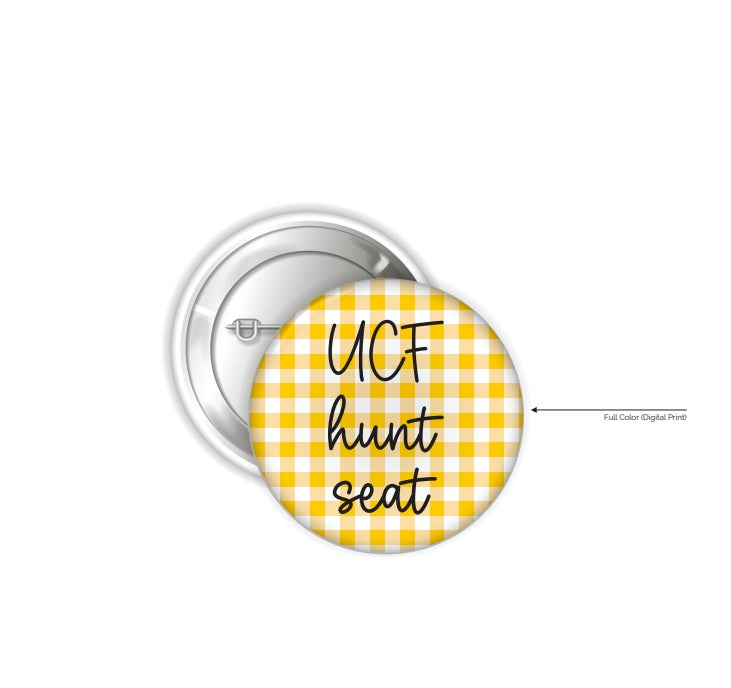 H3G-2240-University of Central Florida-Huntseat Team UCF-Button Pin 4”