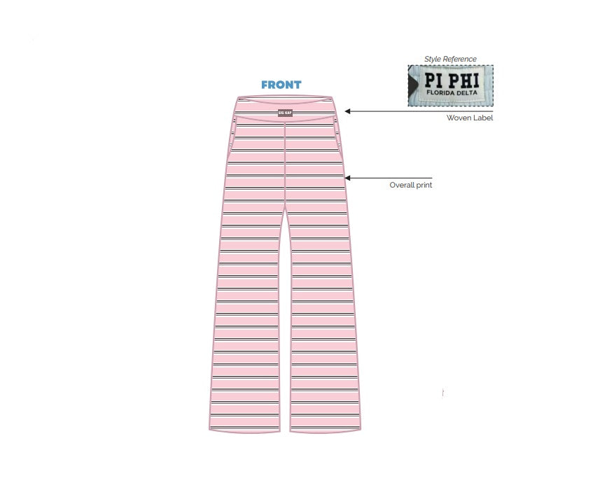 H3G-2480-University of Rhode Island-Sigma Kappa-PINK WIDELEG PANTS
