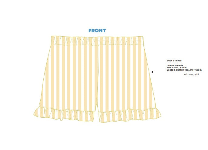 H3G-2990-Worcester Polytechnic Institute-Phi Sigma Sigma-RUFFLE PAJAMA SET - SHORTS