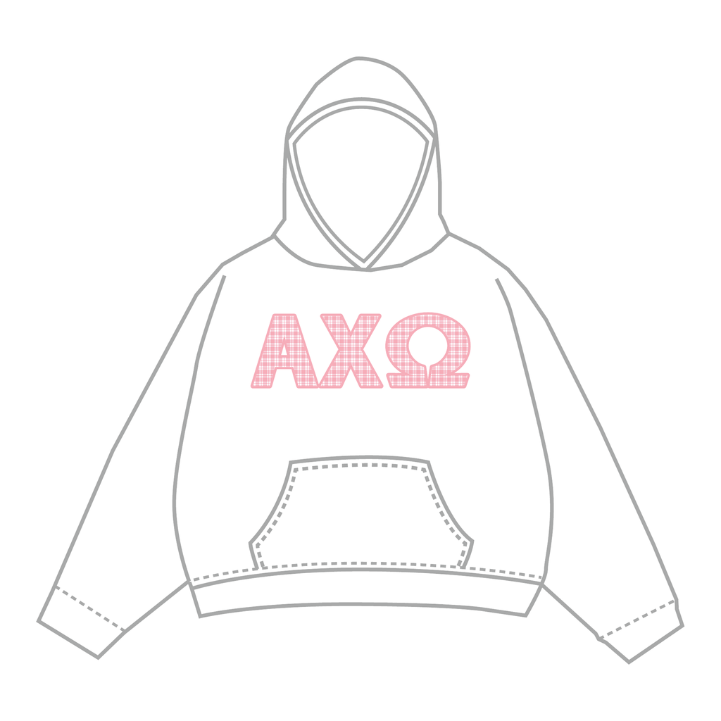 Alpha Chi Omega Hoodie — White