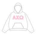 Alpha Chi Omega Hoodie — White