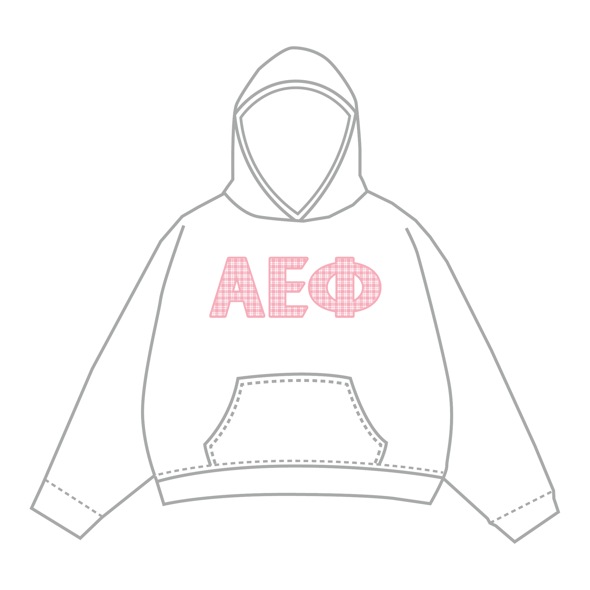 Alpha Epsilon Phi Hoodie — White