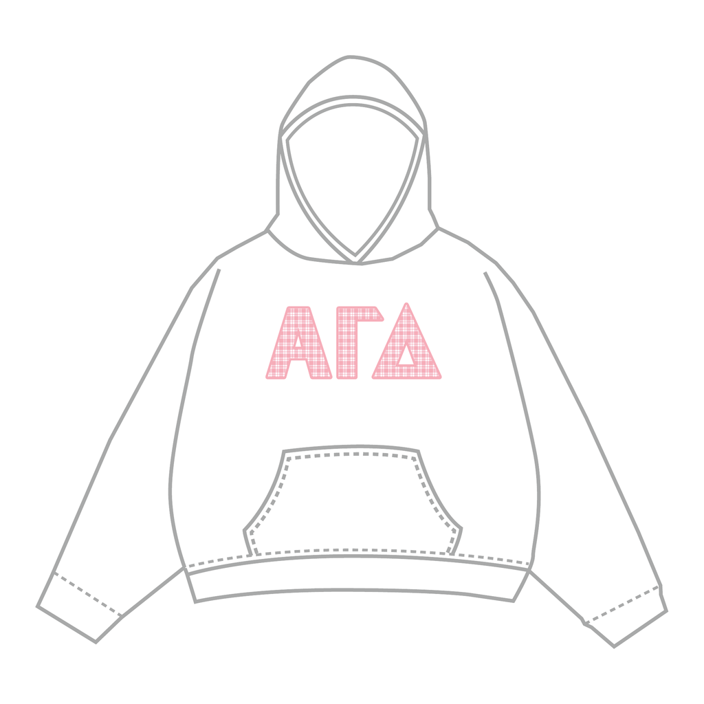 Alpha Gamma Delta Hoodie — White
