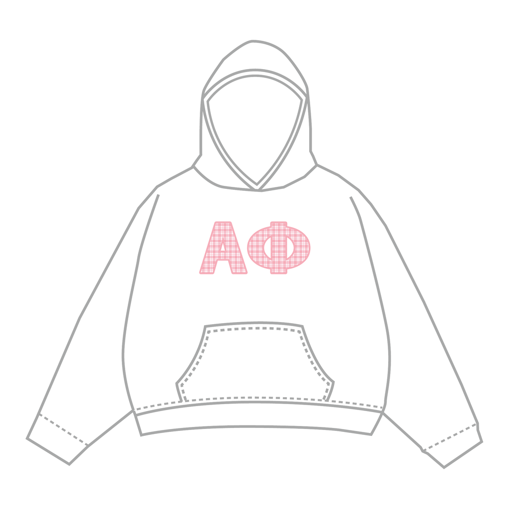 Alpha Phi Hoodie — White