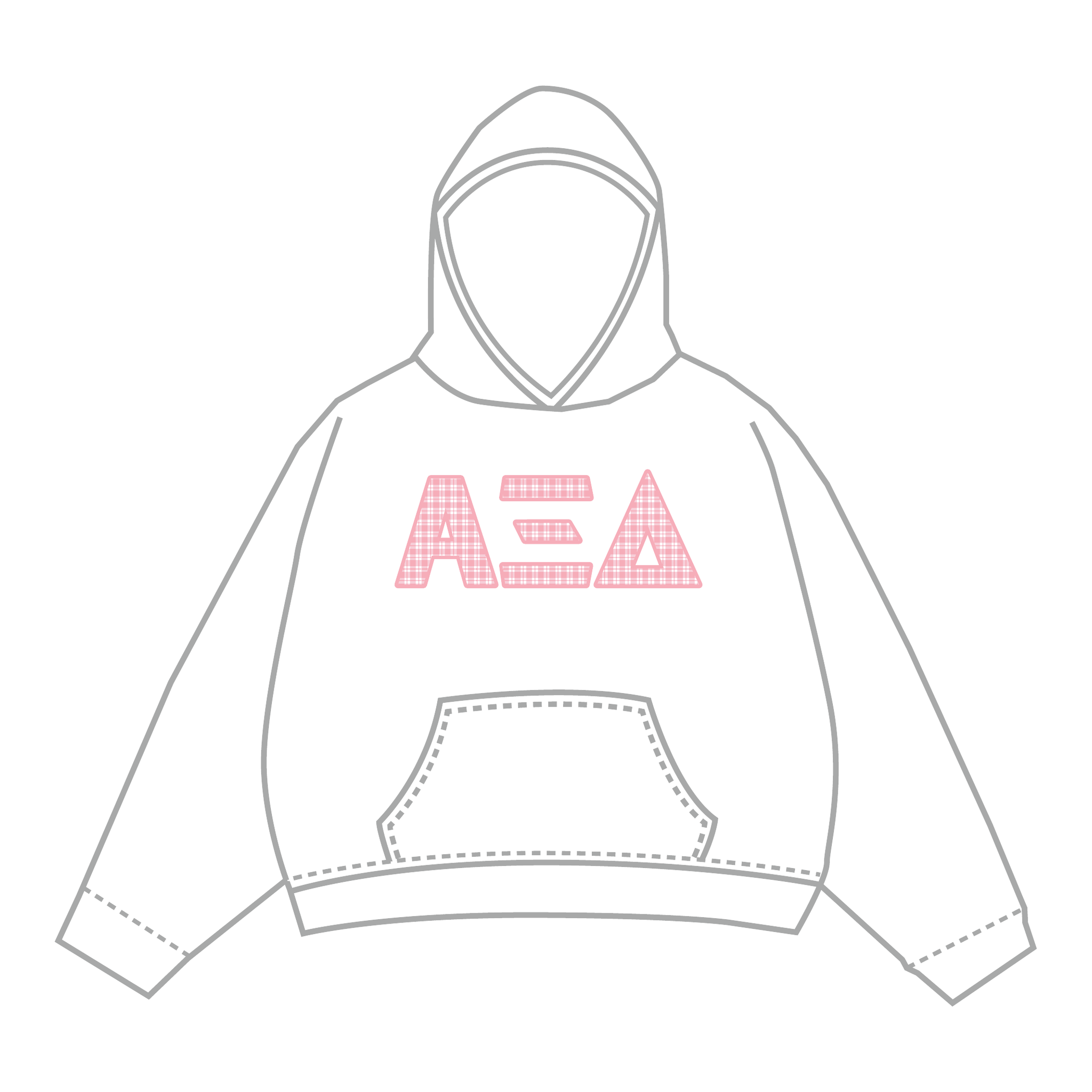 Alpha Xi Delta Hoodie — White