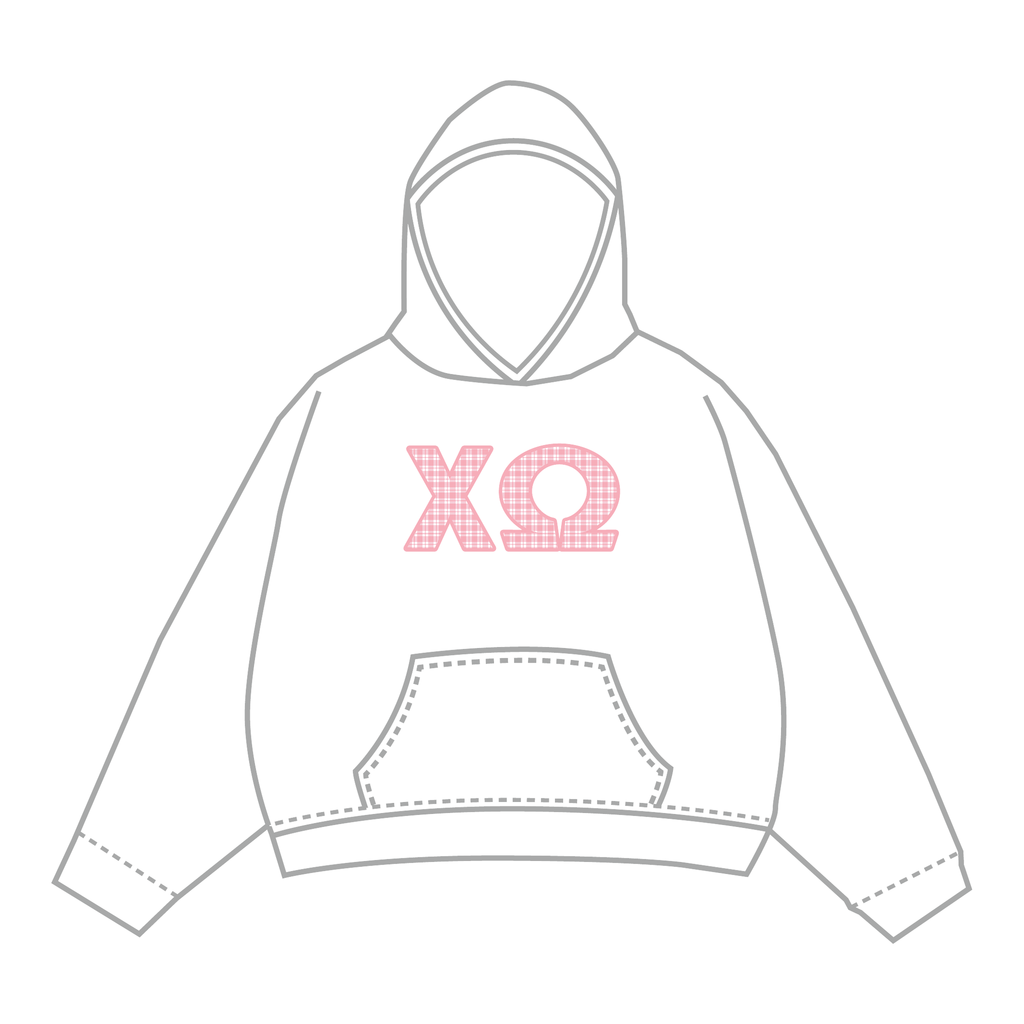 Chi Omega Hoodie — White