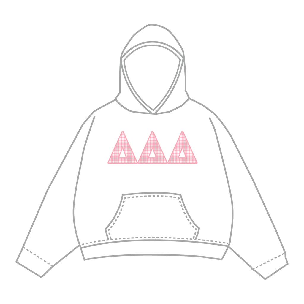 Delta Delta Delta Hoodie — White