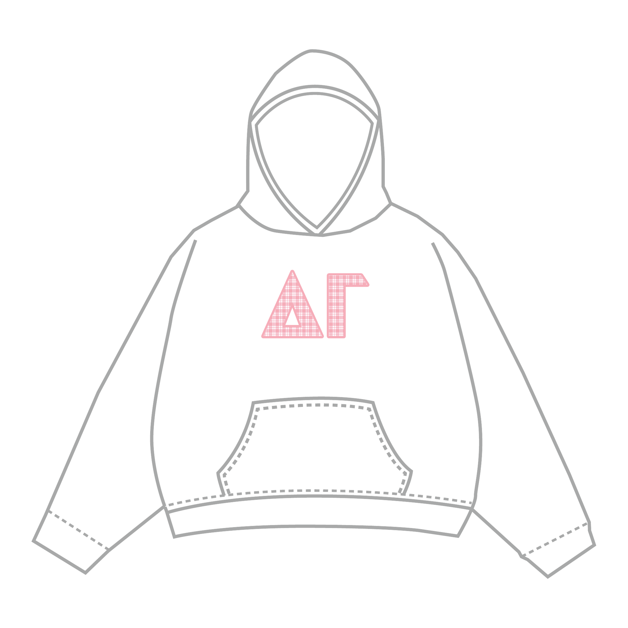 Delta Gamma Hoodie — White