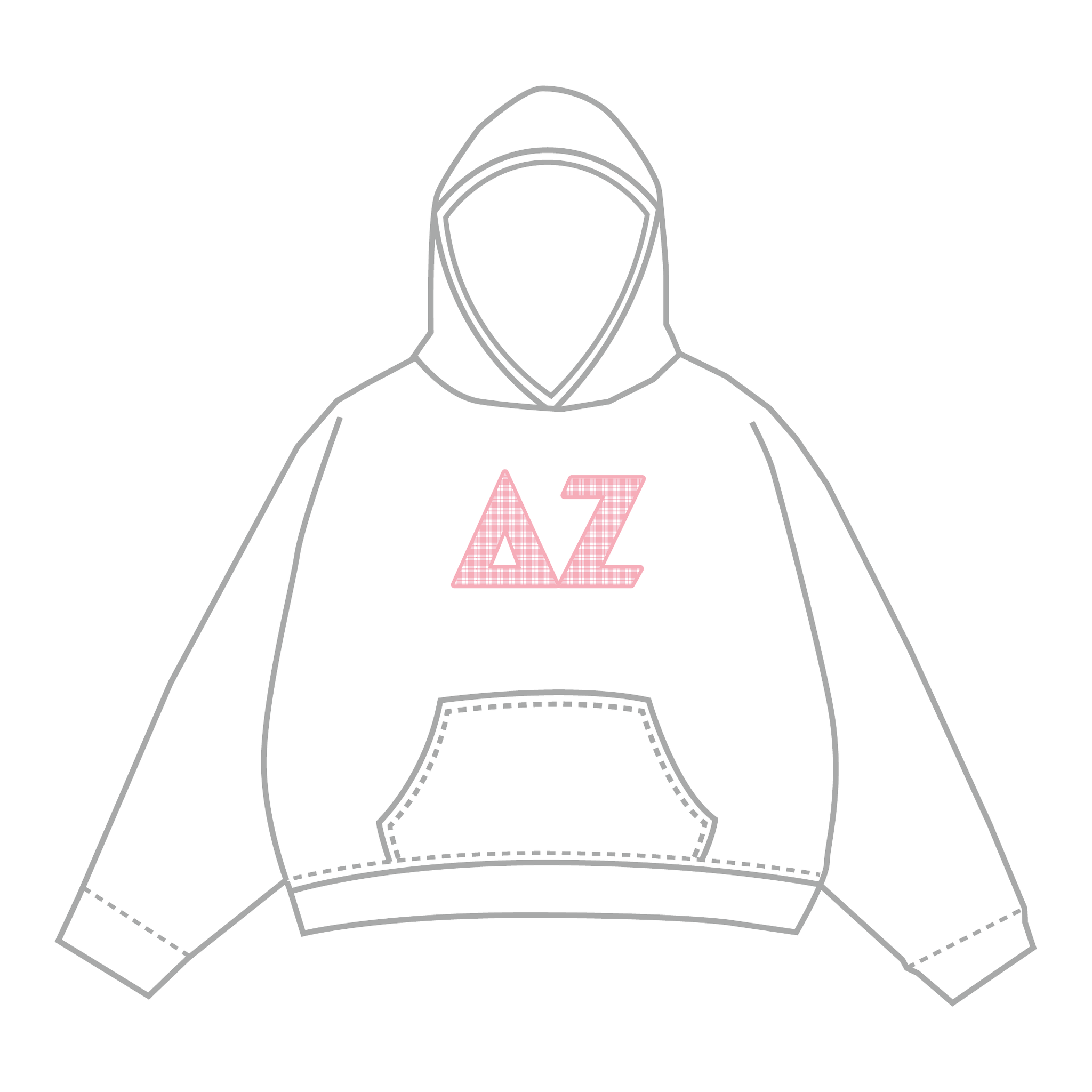 Delta Zeta Hoodie — White
