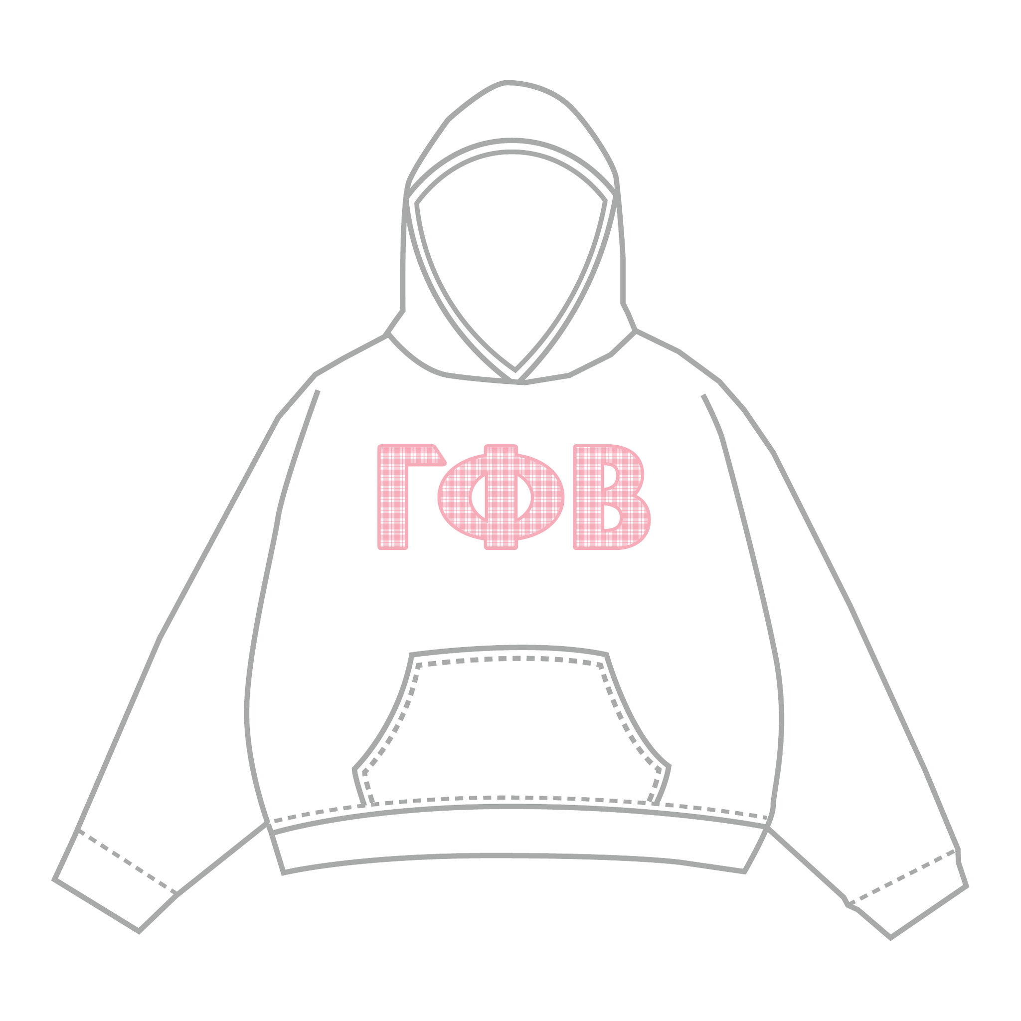 Gamma Phi Beta Hoodie — White