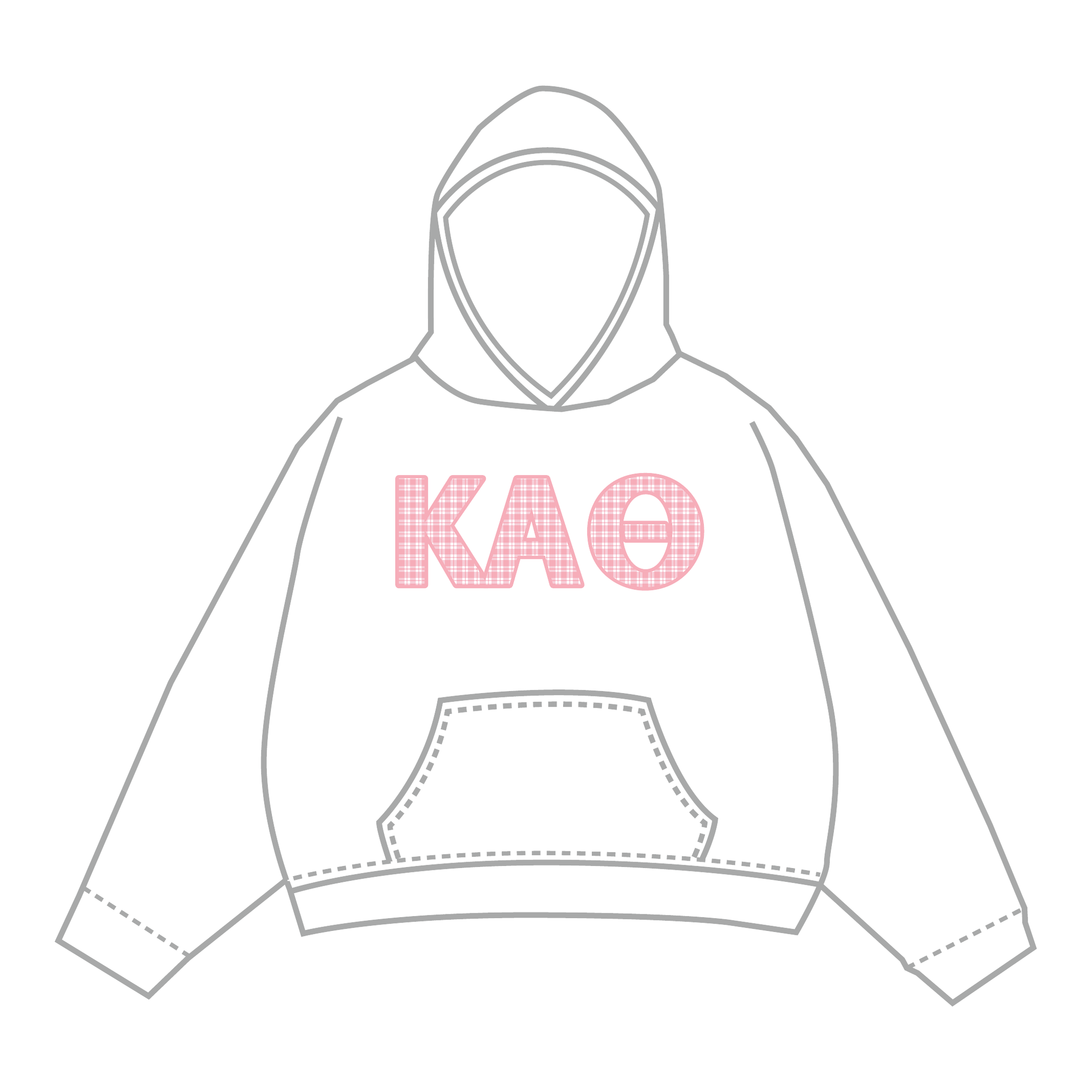 Kappa Alpha Theta Hoodie — White