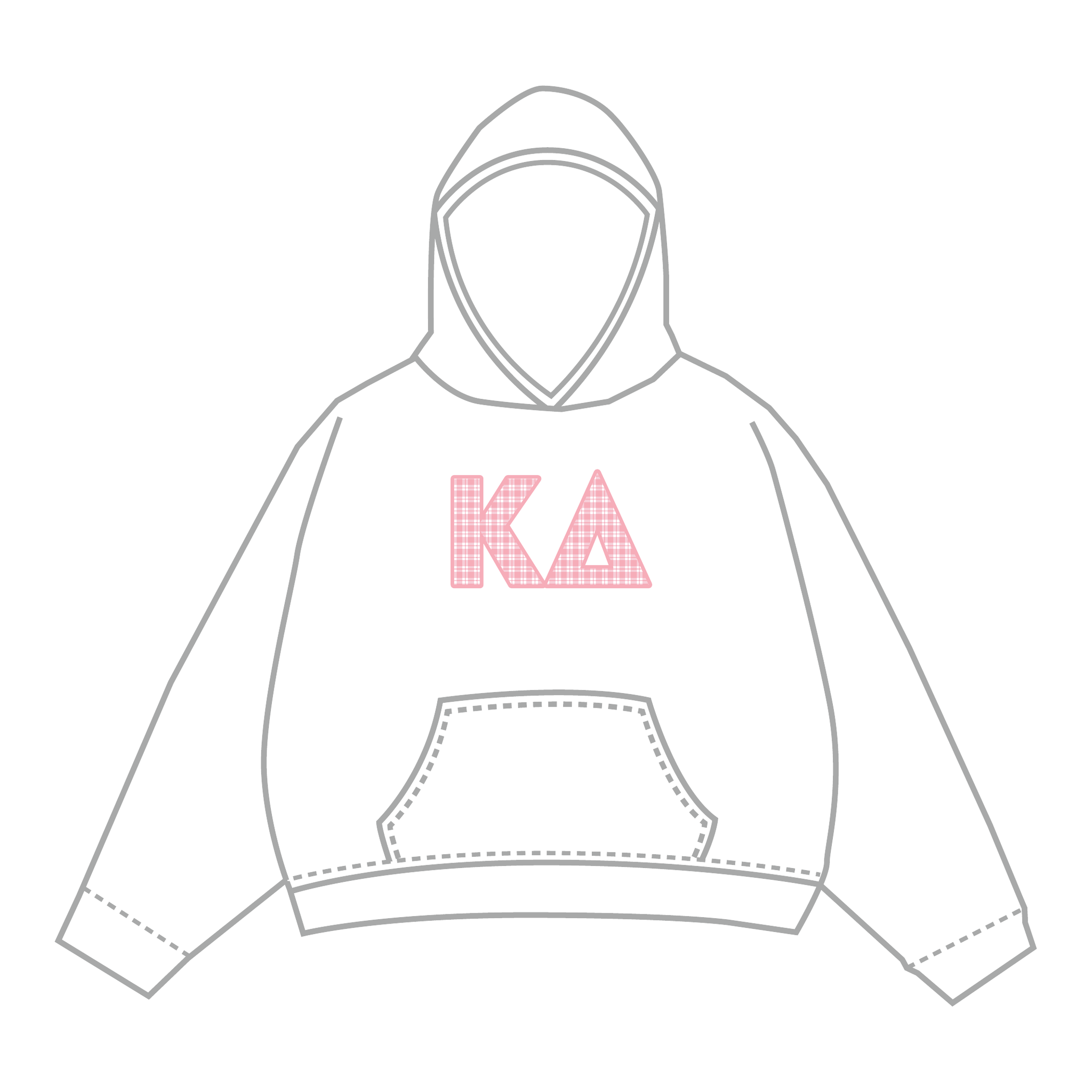 Kappa Delta Hoodie — White