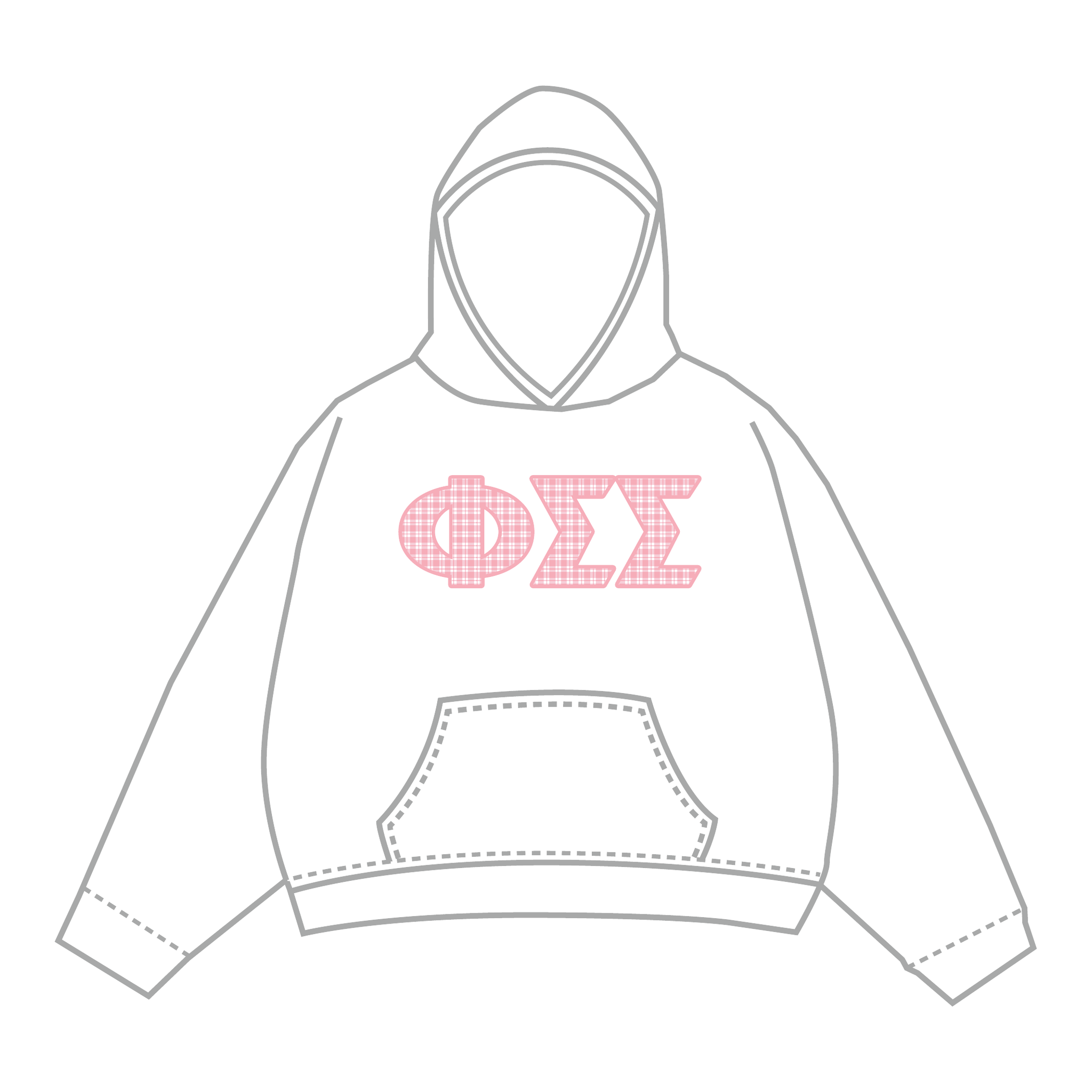 Phi Sigma Sigma Hoodie — White