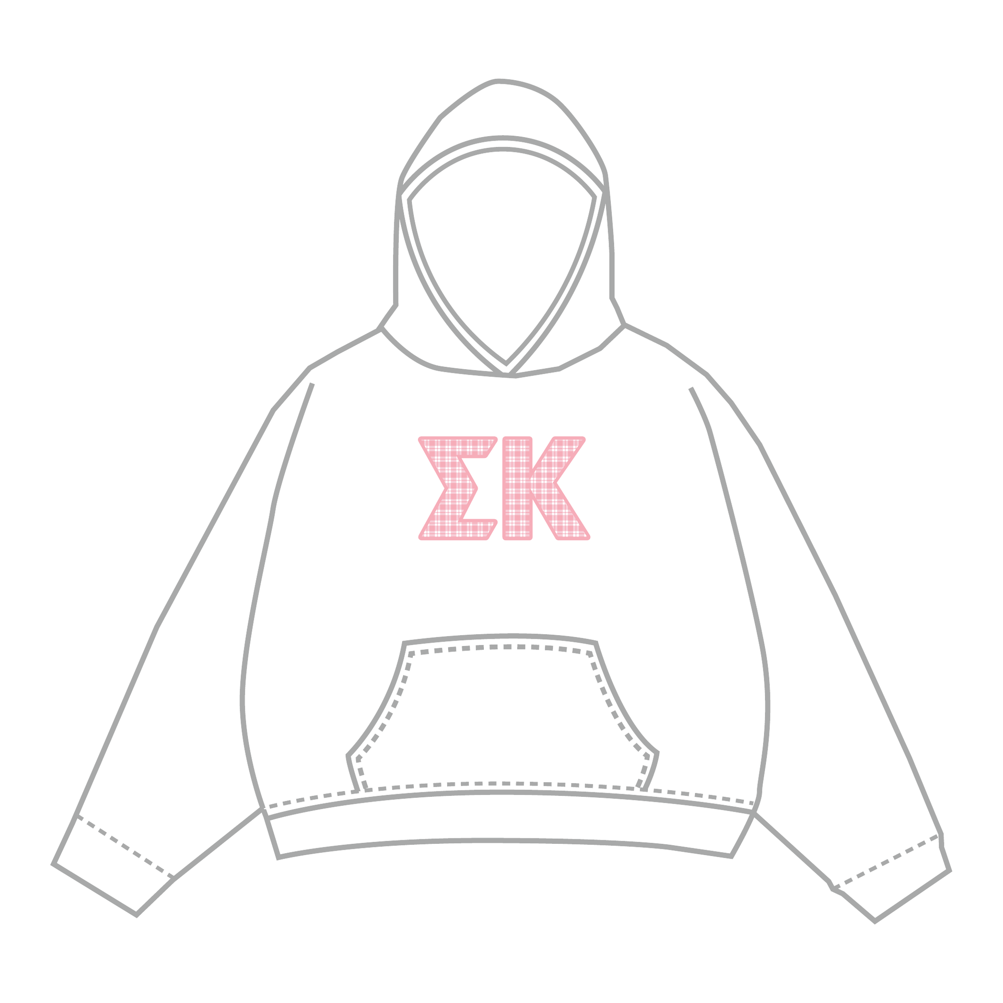 Sigma Kappa Hoodie — White